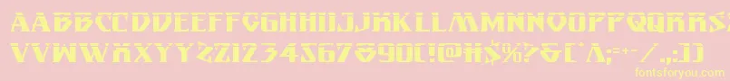 Eternalknightlaser Font – Yellow Fonts on Pink Background