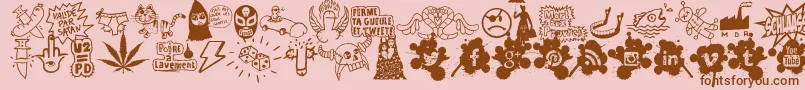 More about WcSchlaasss Font WcSchlaasss Font – Brown Fonts on Pink Background