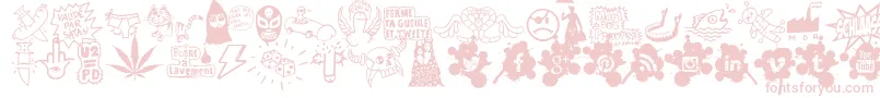 WcSchlaasss Font – Pink Fonts on White Background