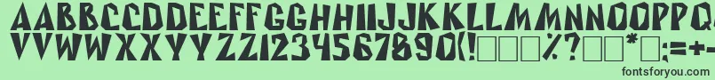 Rublik Font – Black Fonts on Green Background