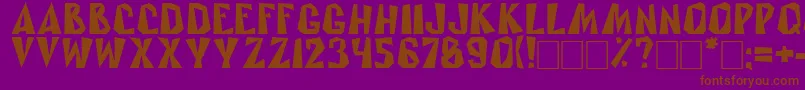 Rublik Font – Brown Fonts on Purple Background