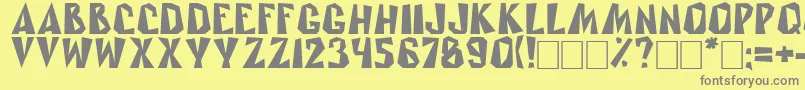 Rublik Font – Gray Fonts on Yellow Background