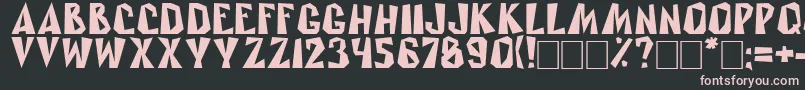 Rublik Font – Pink Fonts on Black Background