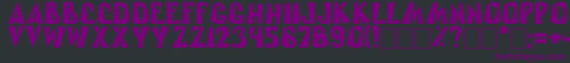 Rublik Font – Purple Fonts on Black Background