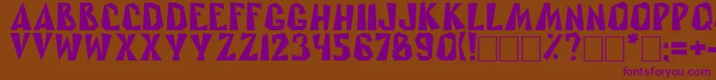 Rublik Font – Purple Fonts on Brown Background