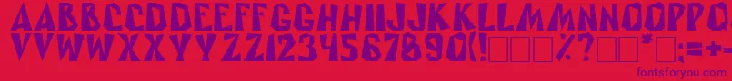 Rublik Font – Purple Fonts on Red Background