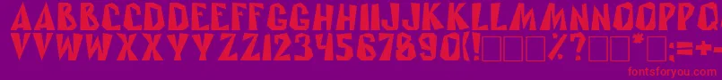 Rublik Font – Red Fonts on Purple Background