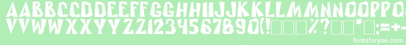 Rublik Font – White Fonts on Green Background