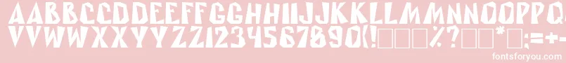 Rublik Font – White Fonts on Pink Background