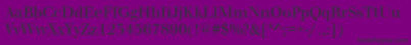 WalbaumOriginalRegular-Schriftart – Schwarze Schriften auf violettem Hintergrund