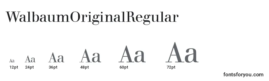 Размеры шрифта WalbaumOriginalRegular