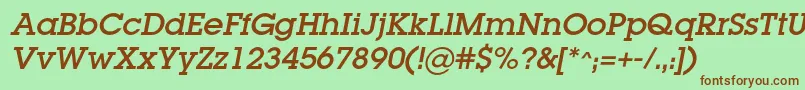 More about LugacItalic Font LugacItalic Font – Brown Fonts on Green Background