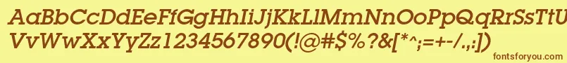 Más sobre la fuente LugacItalic fuente LugacItalic – Fuentes Marrones Sobre Fondo Amarillo