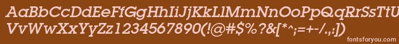 More about LugacItalic Font LugacItalic Font – Pink Fonts on Brown Background
