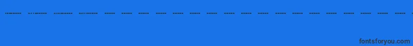 MorsecodeRegular Font – Black Fonts on Blue Background