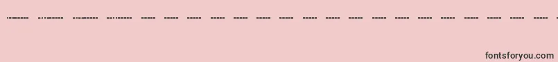 フォントMorsecodeRegular – ピンクの背景に黒い文字