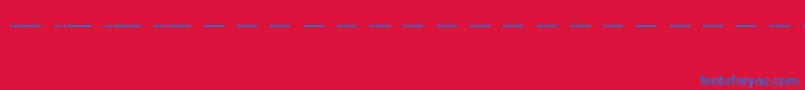 MorsecodeRegular Font – Blue Fonts on Red Background