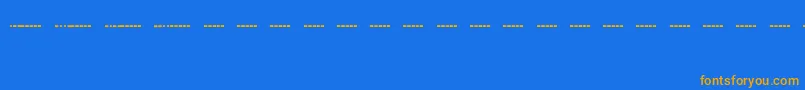 Шрифт MorsecodeRegular – оранжевые шрифты на синем фоне