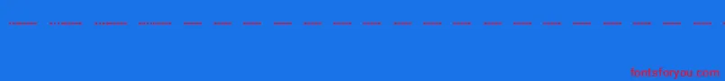 Шрифт MorsecodeRegular – красные шрифты на синем фоне