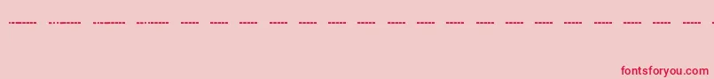 MorsecodeRegular Font – Red Fonts on Pink Background