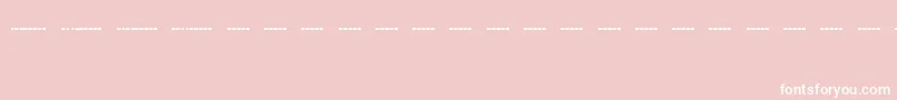 Czcionka MorsecodeRegular – białe czcionki na różowym tle