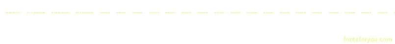 Fonte MorsecodeRegular – fontes amarelas em um fundo branco