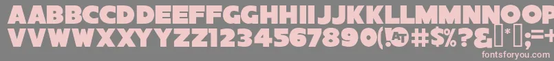 SansPosterBoldJl Font – Pink Fonts on Gray Background