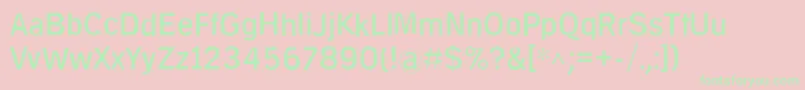 Deconstruct Font – Green Fonts on Pink Background