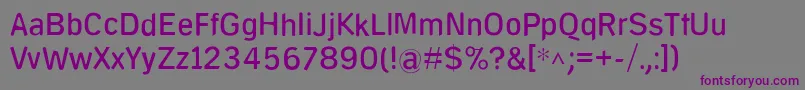 Шрифт Deconstruct – фиолетовые шрифты на сером фоне