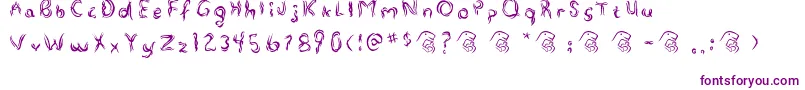 Alterna-fontti – violetit fontit