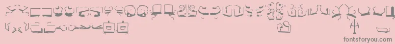 StBajoranAncient Font – Gray Fonts on Pink Background