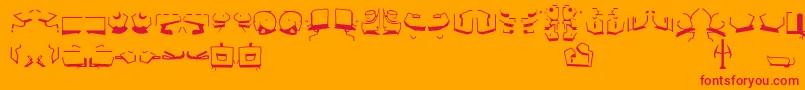 StBajoranAncient Font – Red Fonts on Orange Background