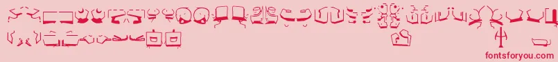 StBajoranAncient Font – Red Fonts on Pink Background