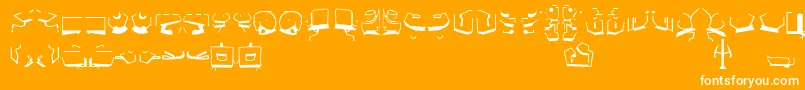 StBajoranAncient Font – White Fonts on Orange Background