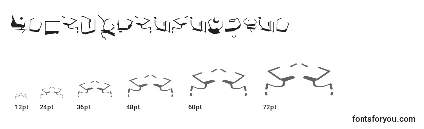 StBajoranAncient Font Sizes