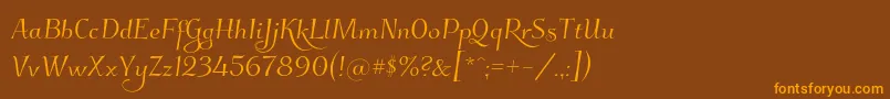 Подробнее о шрифте Kleymissky0283 Шрифт Kleymissky0283 – оранжевые шрифты на коричневом фоне