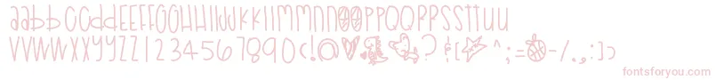 Poodledoodles Font – Pink Fonts on White Background