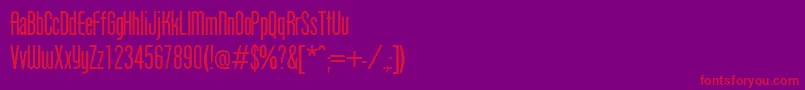 ProtegeRegular Font – Red Fonts on Purple Background