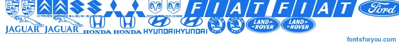 LogocarsbatsTfb Font – Blue Fonts