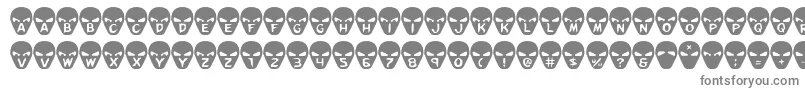 Goalie Font – Gray Fonts on White Background