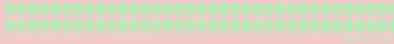 Goalie Font – Green Fonts on Pink Background