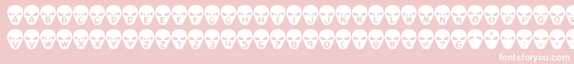 Goalie Font – White Fonts on Pink Background