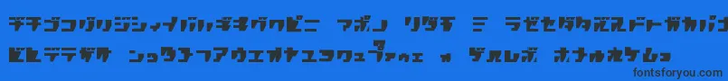 フォントRpgk – 黒い文字の青い背景