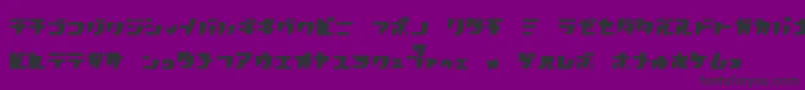 Fonte Rpgk – fontes pretas em um fundo violeta