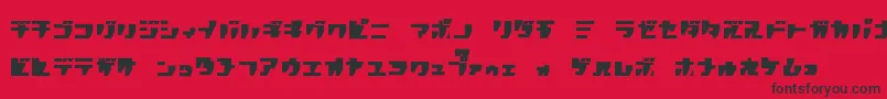 Rpgk Font – Black Fonts on Red Background