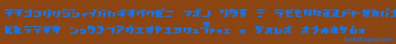 Rpgk Font – Blue Fonts on Brown Background