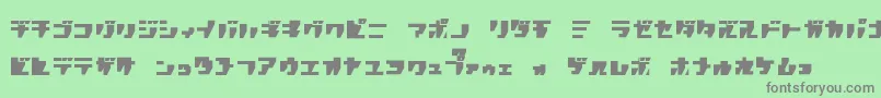 Rpgk Font – Gray Fonts on Green Background