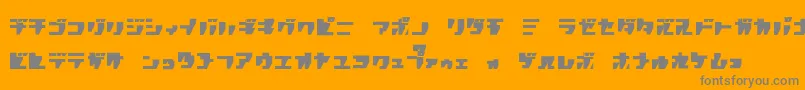 フォントRpgk – オレンジの背景に灰色の文字