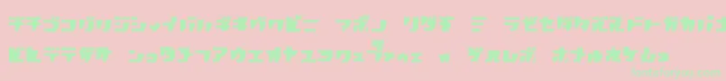 Rpgk-fontti – vihreät fontit vaaleanpunaisella taustalla