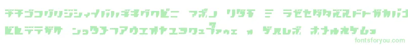 Rpgk-fontti – vihreät fontit valkoisella taustalla